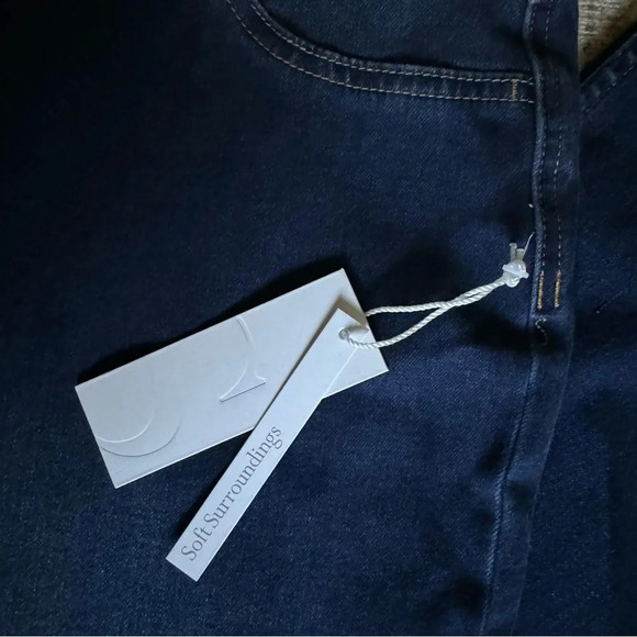 Ultimate Denim Pull On Bootcut Soft Surroundings Tidal Blue Wash XL 18 NEW - Picture 12 of 16